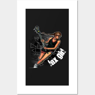 Lax Girl Lacrosse Player Posters and Art